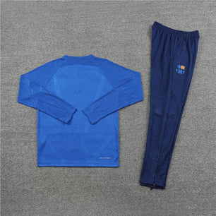 FC Barcelona Dark Blue and Blue Tracksuit - JerseyLegacy
