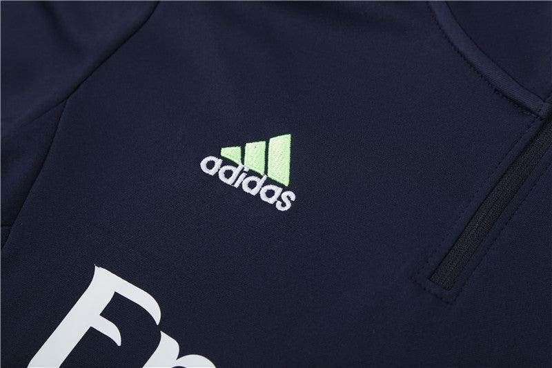 Real Madrid Dark Blue Tracksuit - JerseyLegacy