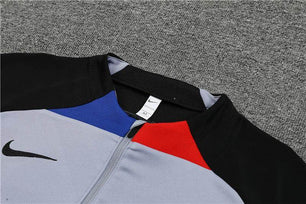 FC Barcelona Black and Grey Tracksuit - JerseyLegacy