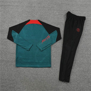 PSG Black and Green Tracksuit - JerseyLegacy