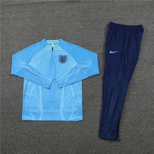 England Dark Blue and Blue Tracksuit - JerseyLegacy