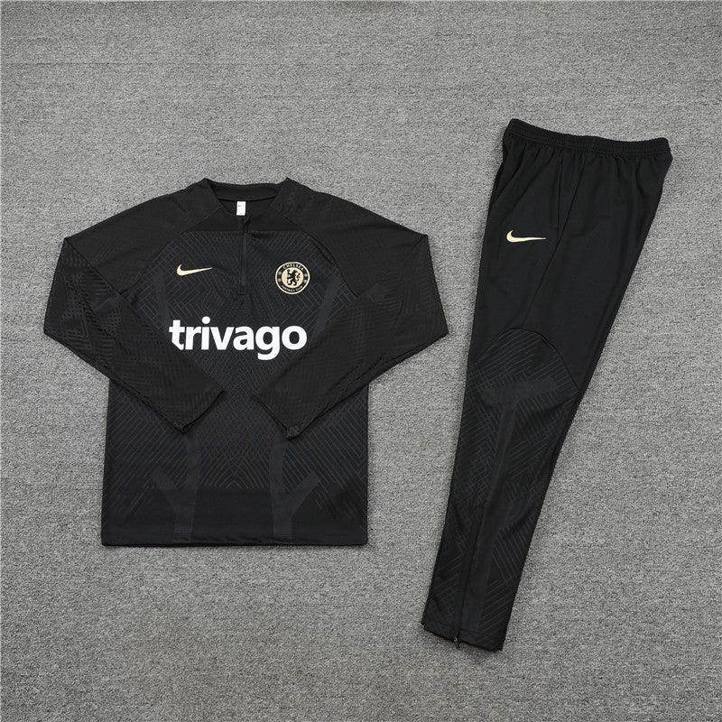 Chelsea Black Tracksuit - JerseyLegacy