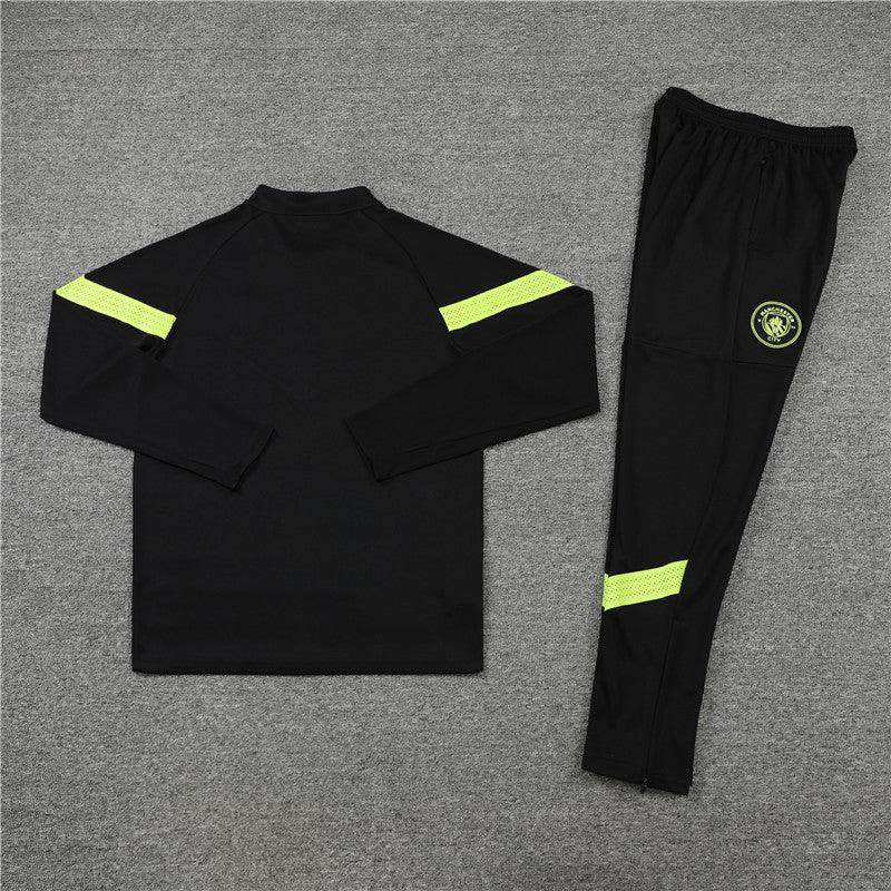 Manchester City Black Tracksuit - JerseyLegacy