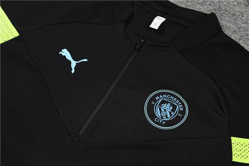 Manchester City Black Tracksuit - JerseyLegacy