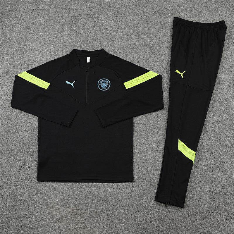 Manchester City Black Tracksuit - JerseyLegacy