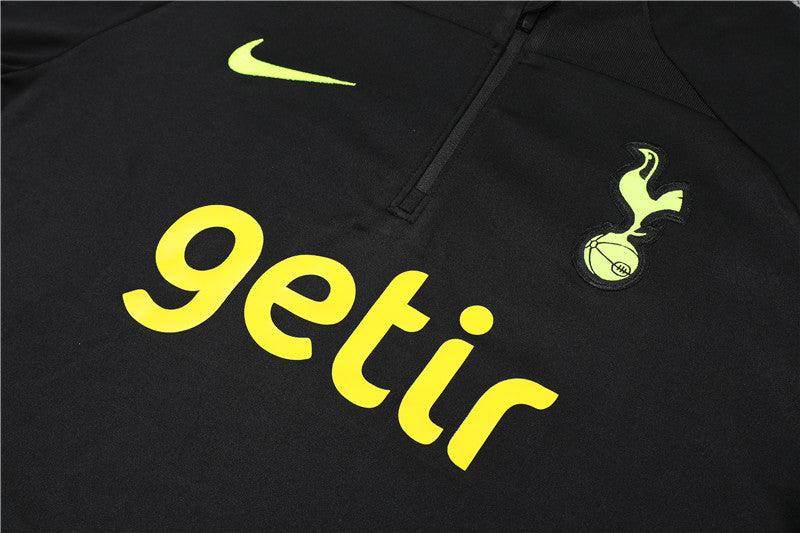 Tottenham Black Tracksuit - JerseyLegacy