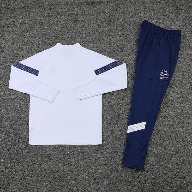 Olympique de Marseille Blue and White Tracksuit - JerseyLegacy