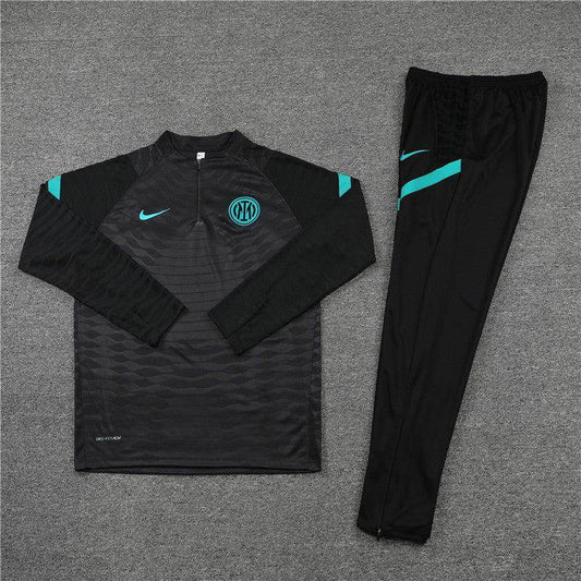 Inter Milan Black Tracksuit - JerseyLegacy