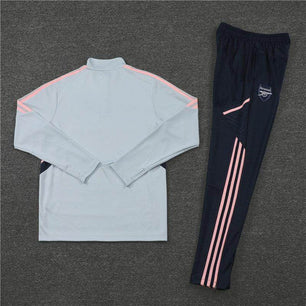 Arsenal Dark Blue and White Tracksuit - JerseyLegacy