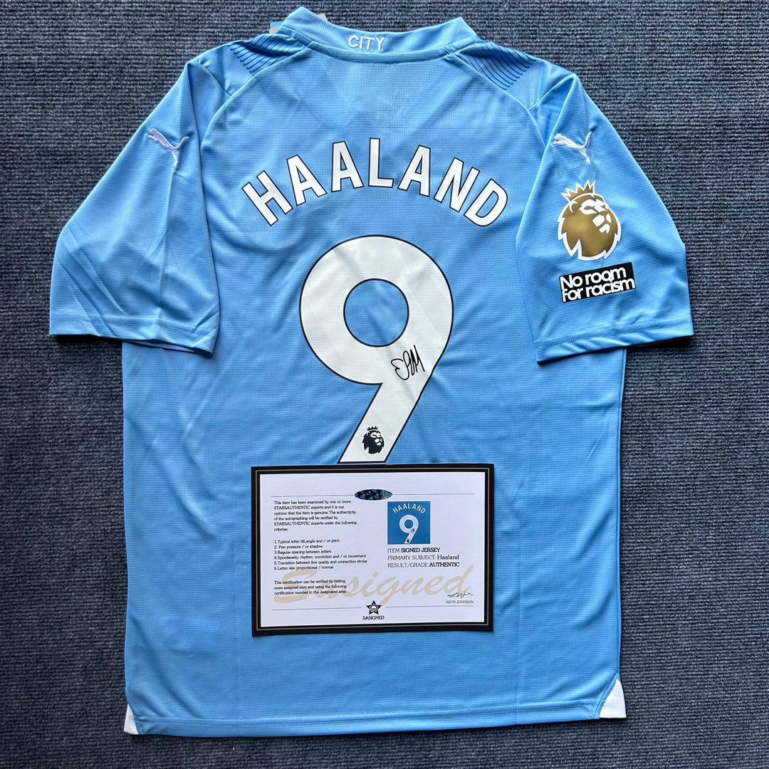 Manchester City "Haaland" Signed Shirt