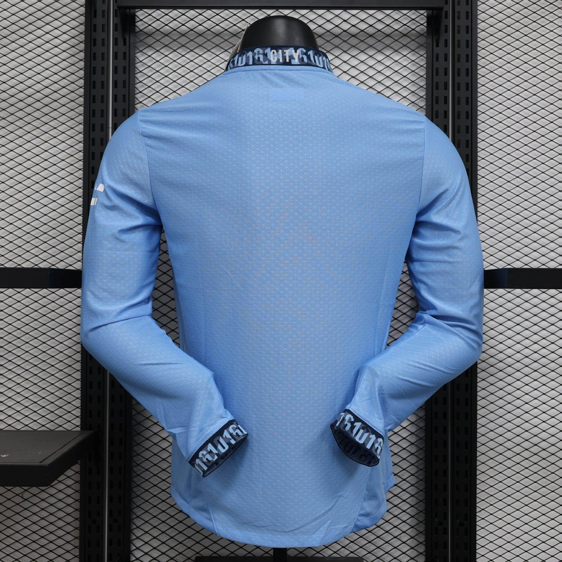 Manchester City 2024-2025 Home Kit Long Sleeve - JerseyLegacy