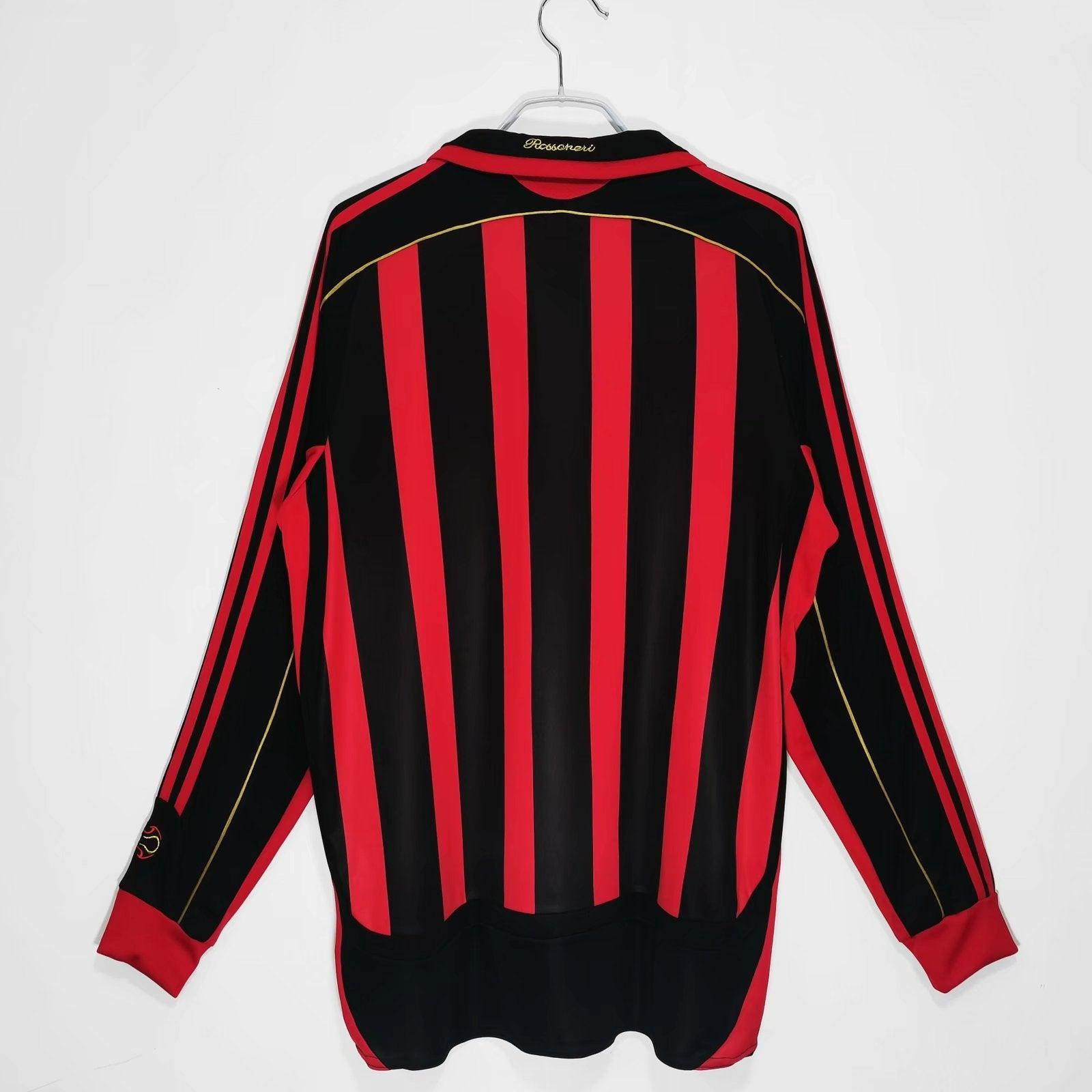 AC Milan 2007-2008 Long Sleeve Home Kit - JerseyLegacy