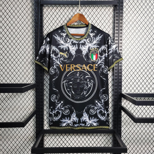 Italy "Versace" Special Black Kit - JerseyLegacy