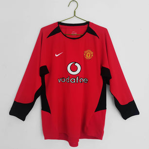 Manchester United 2003-2004 Long Sleeve Home Kit - JerseyLegacy