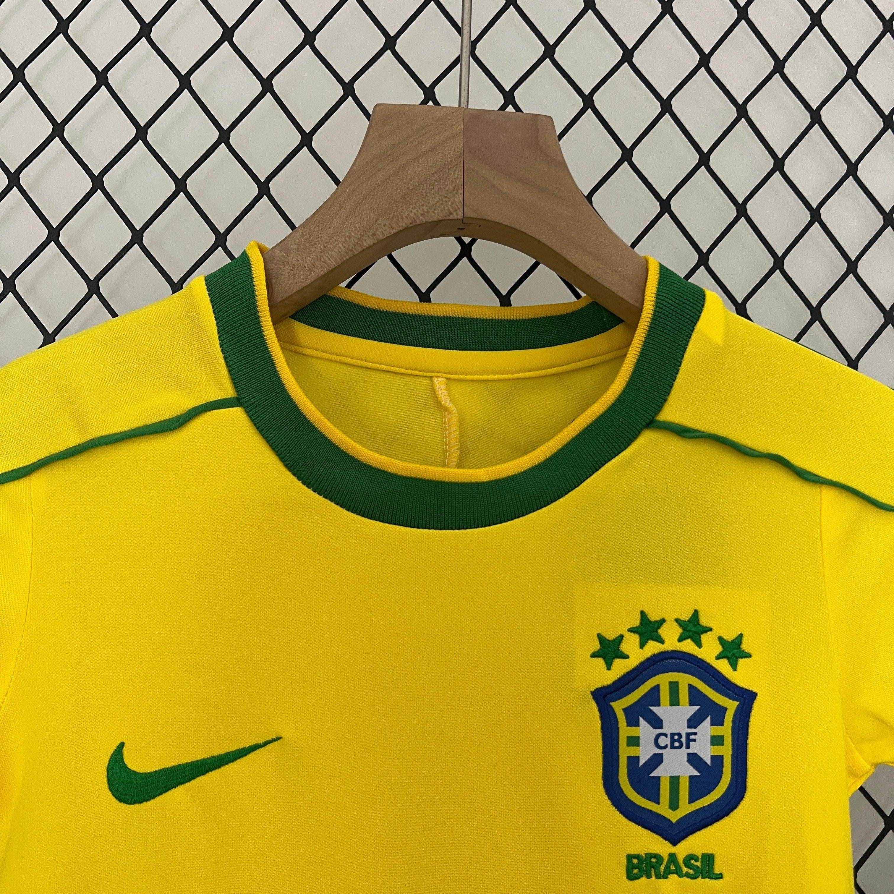 Brazil 1988 Home Jersey Kids - JerseyLegacy