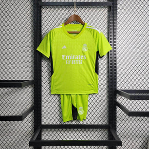 Real Madrid 23/24 Goalkeeper Green Jersey Kids - JerseyLegacy