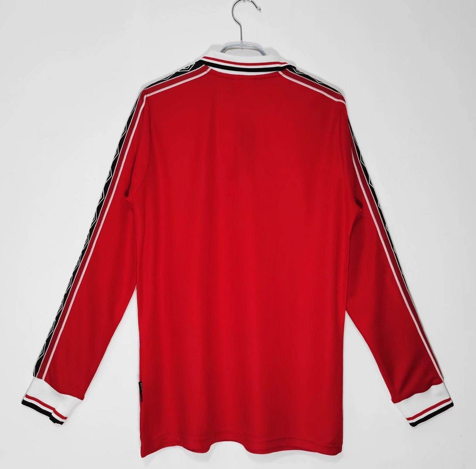 Manchester United 1997–1998 Long Sleeve Home Kit - JerseyLegacy