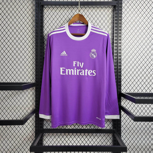 Real Madrid 2016-2017 Away Kit Long Sleeve - JerseyLegacy