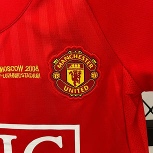 Manchester United 07/08 Champions League Home Jersey Kids - JerseyLegacy