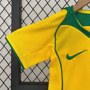 Brazil 2002 Home Jersey Kids - JerseyLegacy