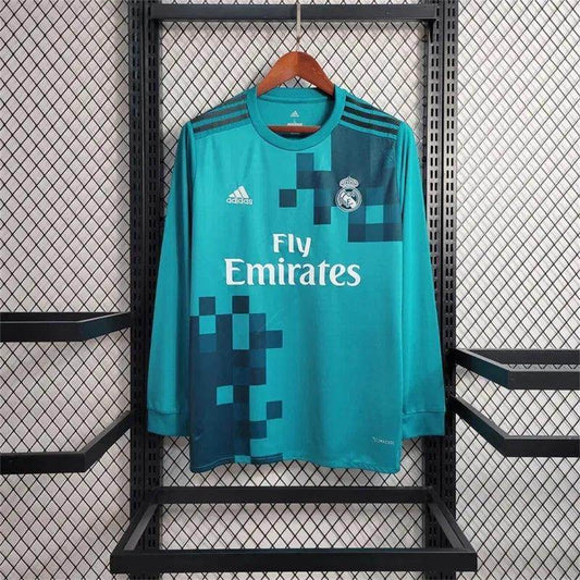 Real Madrid 2017-2018 Third Kit Long Sleeve - JerseyLegacy