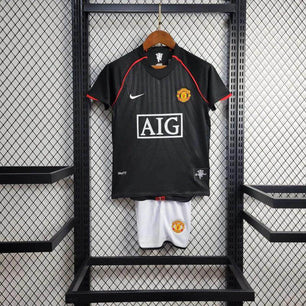 Manchester United 07/08 Black Jersey Kids - JerseyLegacy