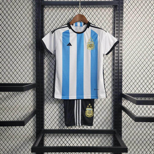 Argentina 2022 World Cup Home Jersey Kids - JerseyLegacy